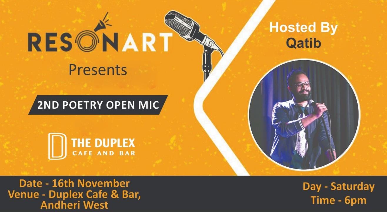 Resonart presents Poetry Open Mic