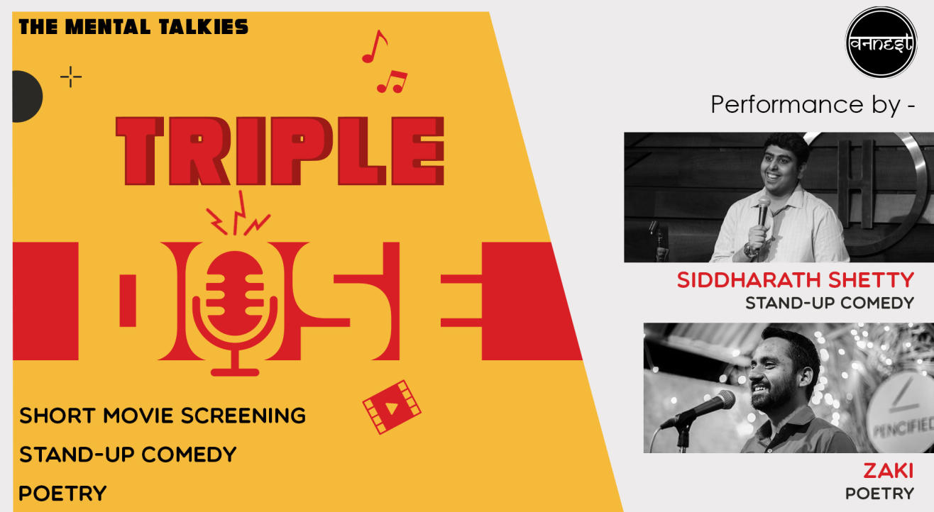 Triple Dose-Short Movie Screening, Stand Up Comedy, and Poetry