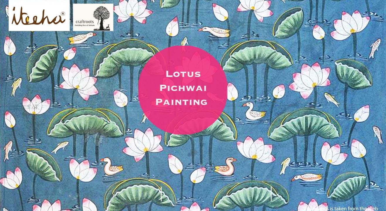 Lotus Pichwai Painting