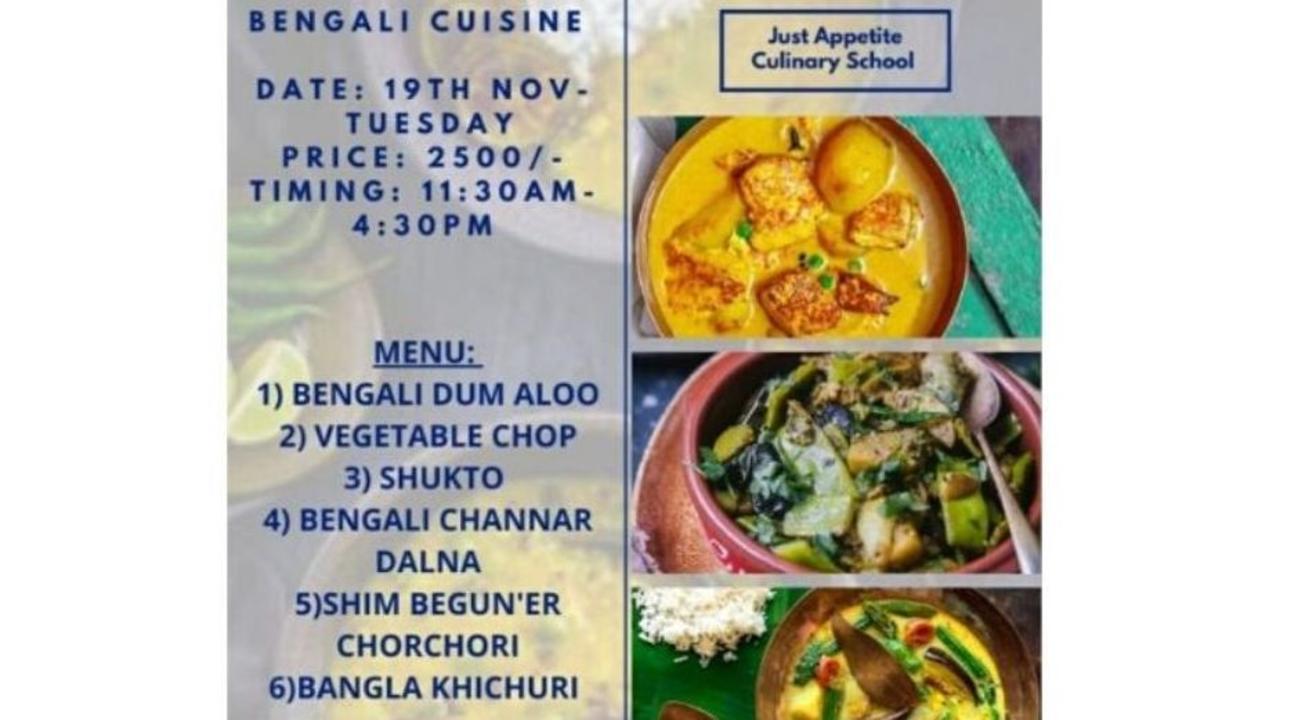 Across Indian Cuisines Festival – Bengali Cuisine: By Just Appetite