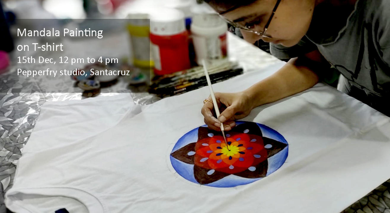 Mandala Painting on T-shirt