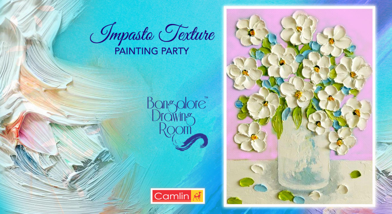 Impasto Texture Painting Party by Bangalore Drawing Room