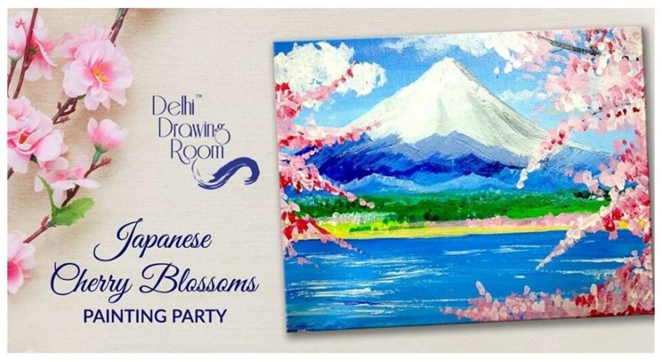 Japanese Cherry Blossoms Painting Party: By Delhi Drawing Room