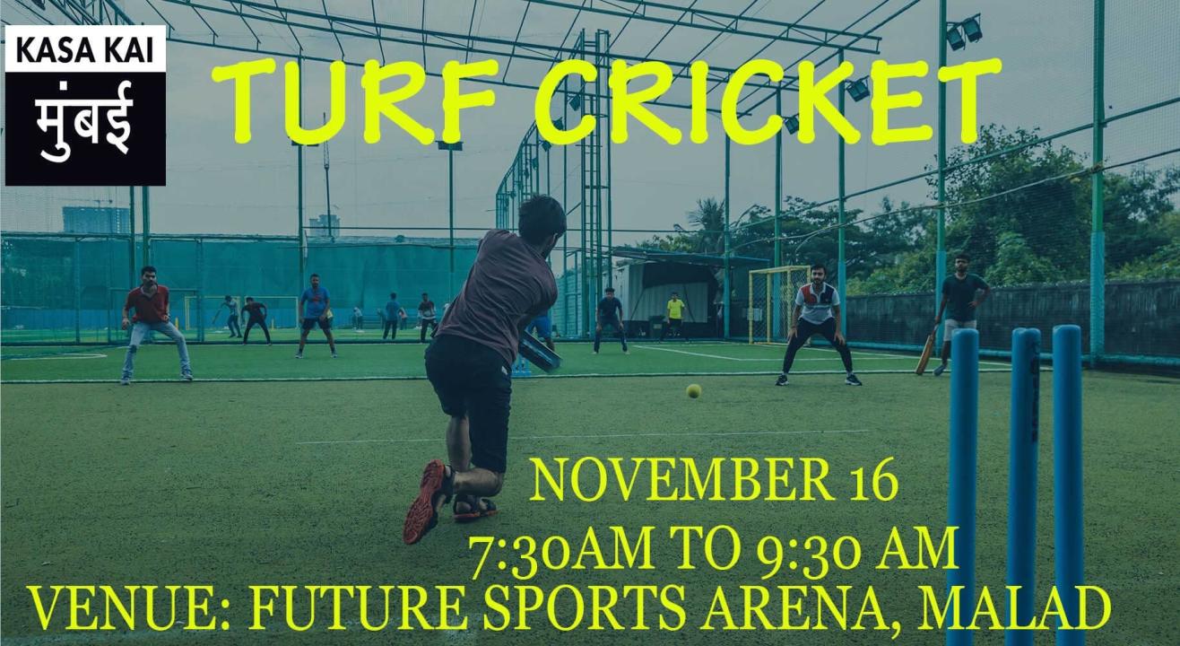 Turf Cricket At Future Sports Arena, Goregoan