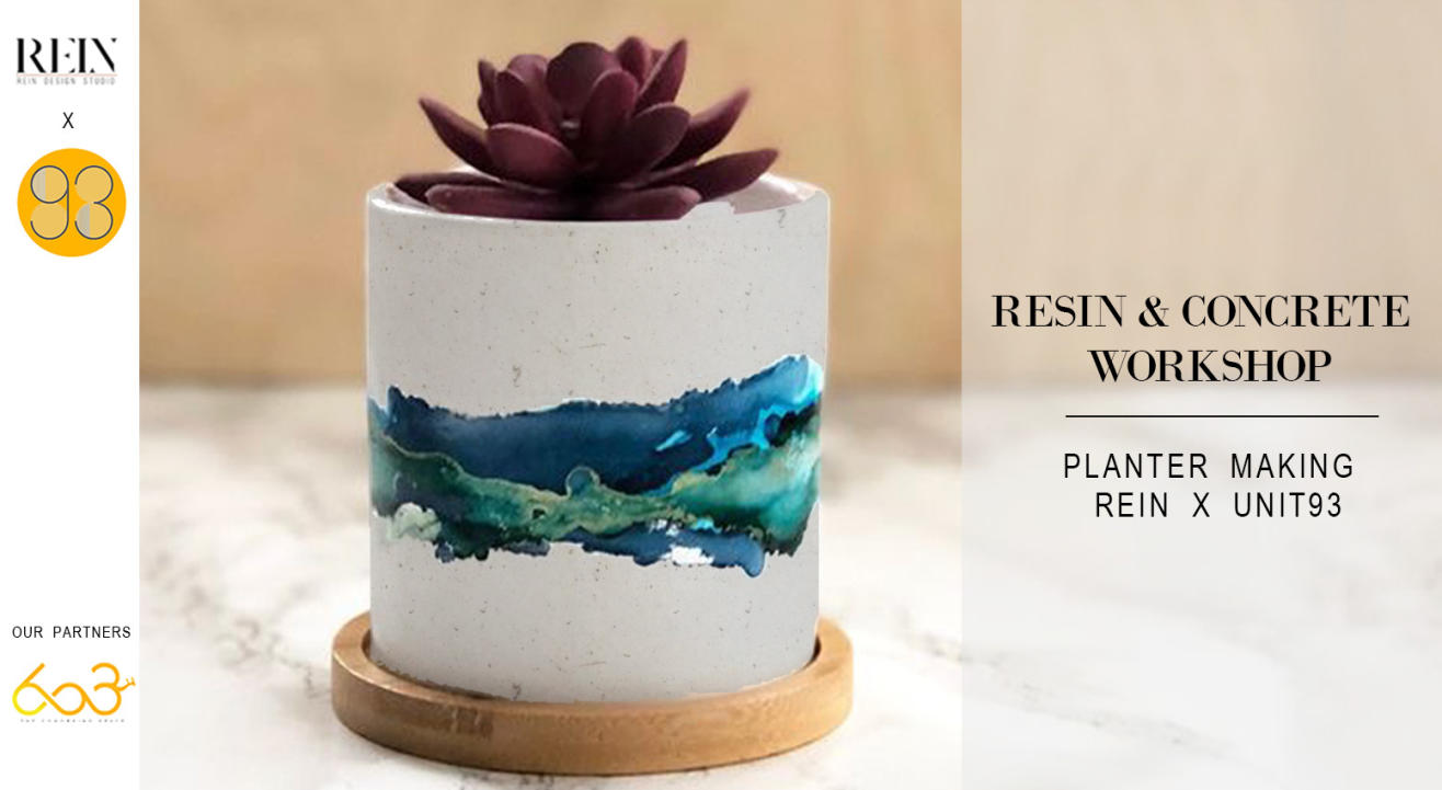 Resin X Concrete Planter Workshop