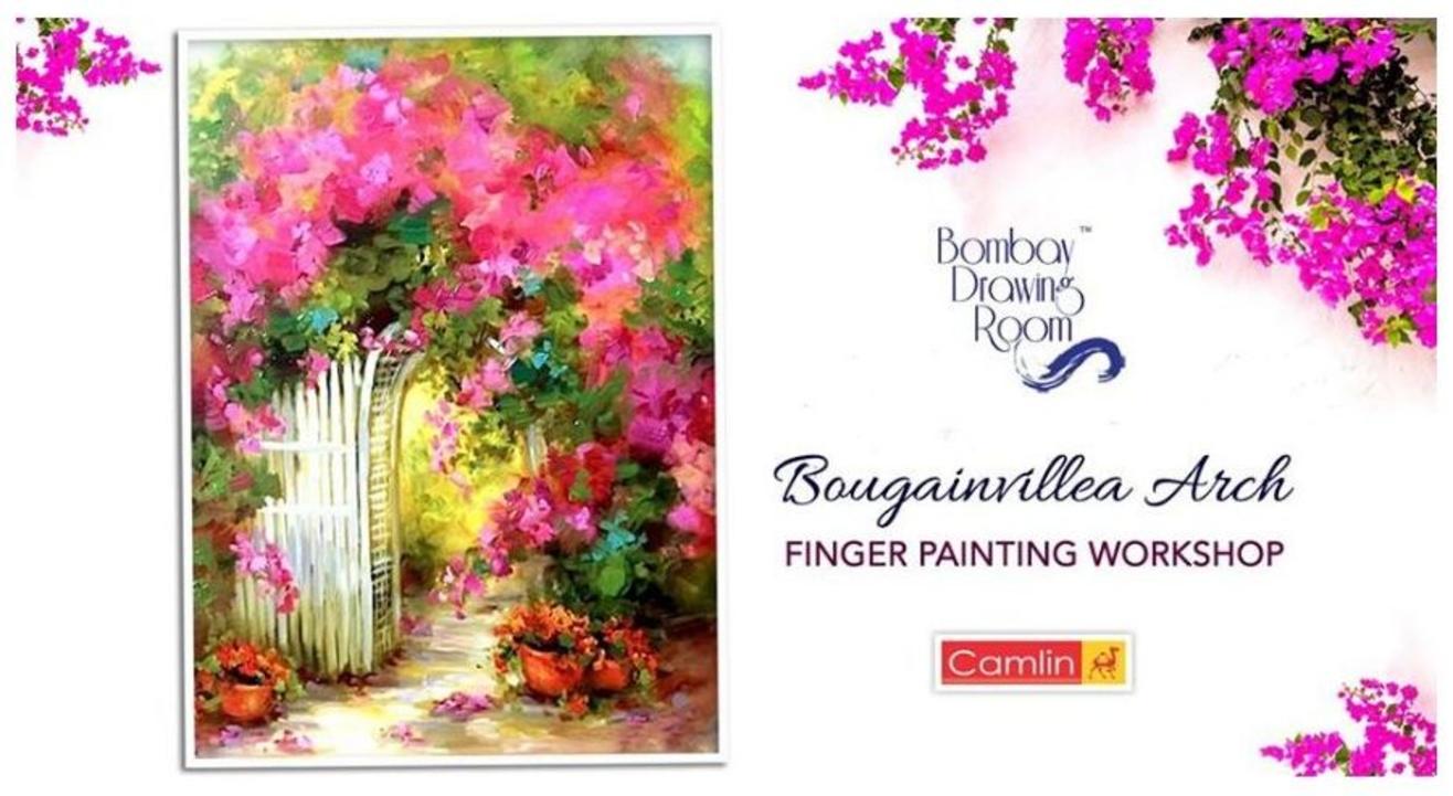 Bougainvillea Arch Finger Painting Workshop-By Bombay Drawing Room