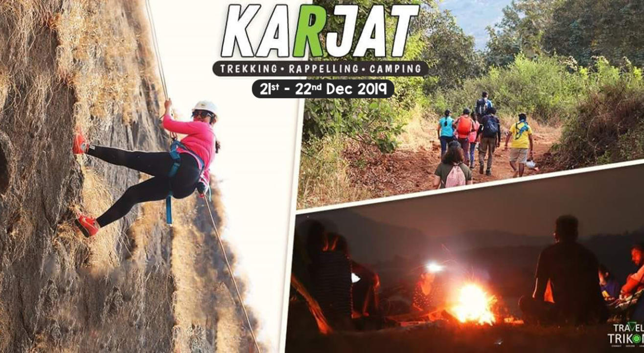 Camping, Trekking & Rappelling at Karjat/Travel Trikon