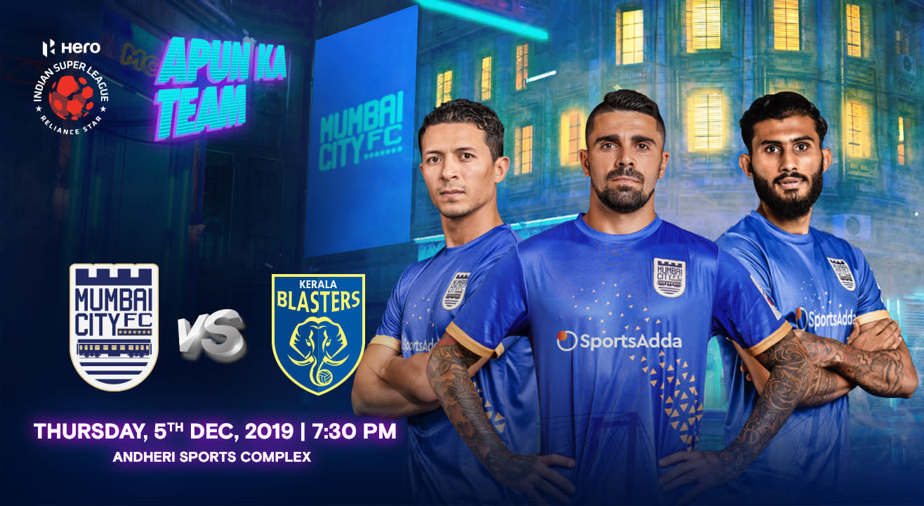 HERO Indian Super League 2019-20: Mumbai City FC vs Kerala Blasters FC