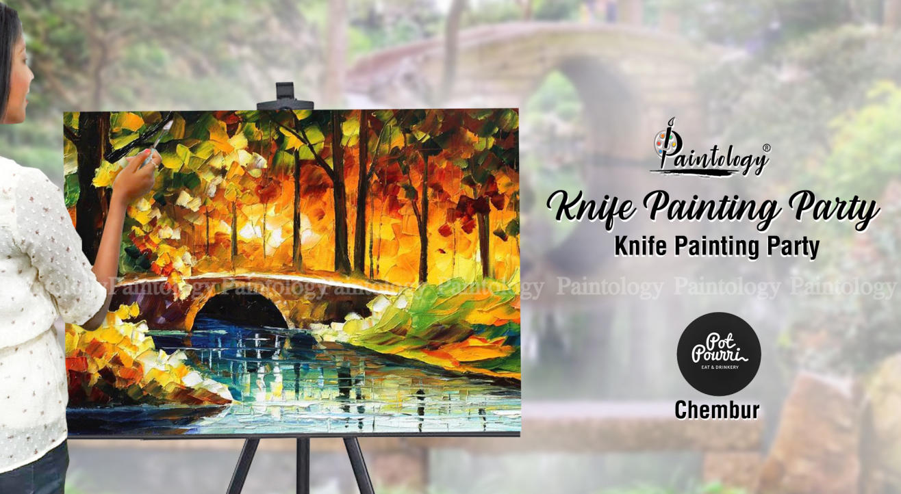 Knife Painting Party at Chembur by Paintology