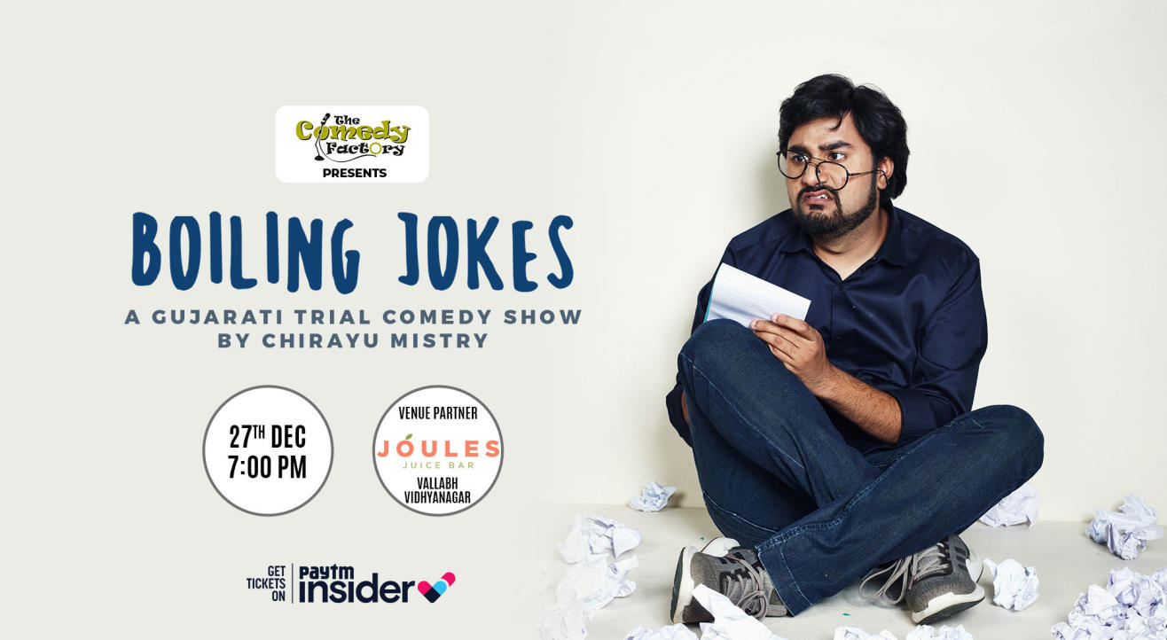 Boiling Jokes - A Gujarati Trial Comedy Show By Chirayu Mistry