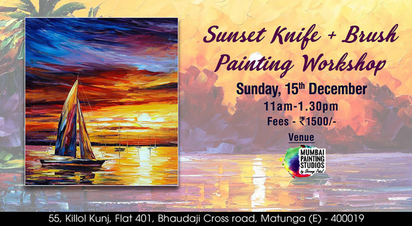 Sunset Knife + Brush Painting Workshop in Mumbai