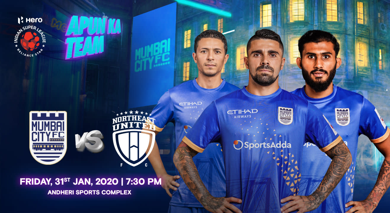 HERO Indian Super League 2019-20: Mumbai City FC vs NorthEast United FC