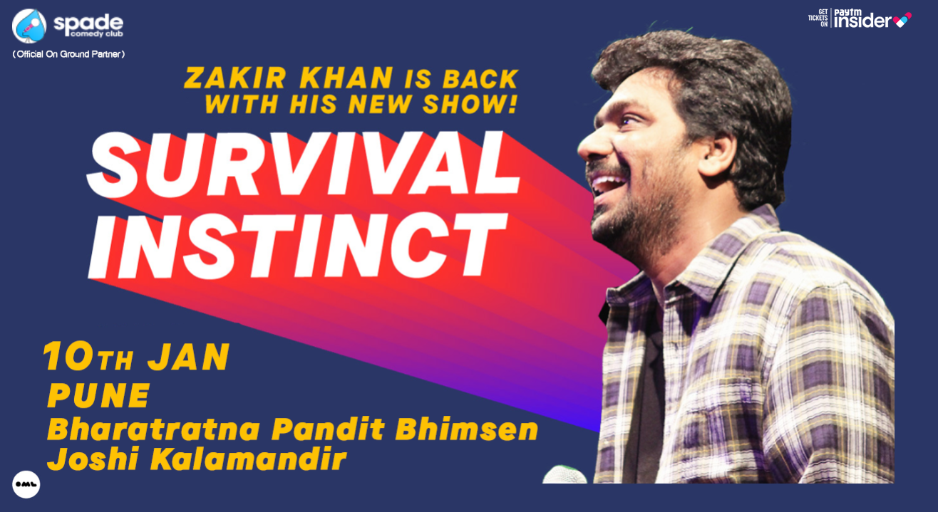 Survival Instinct A New Stand up Special by Zakir Khan | Pune