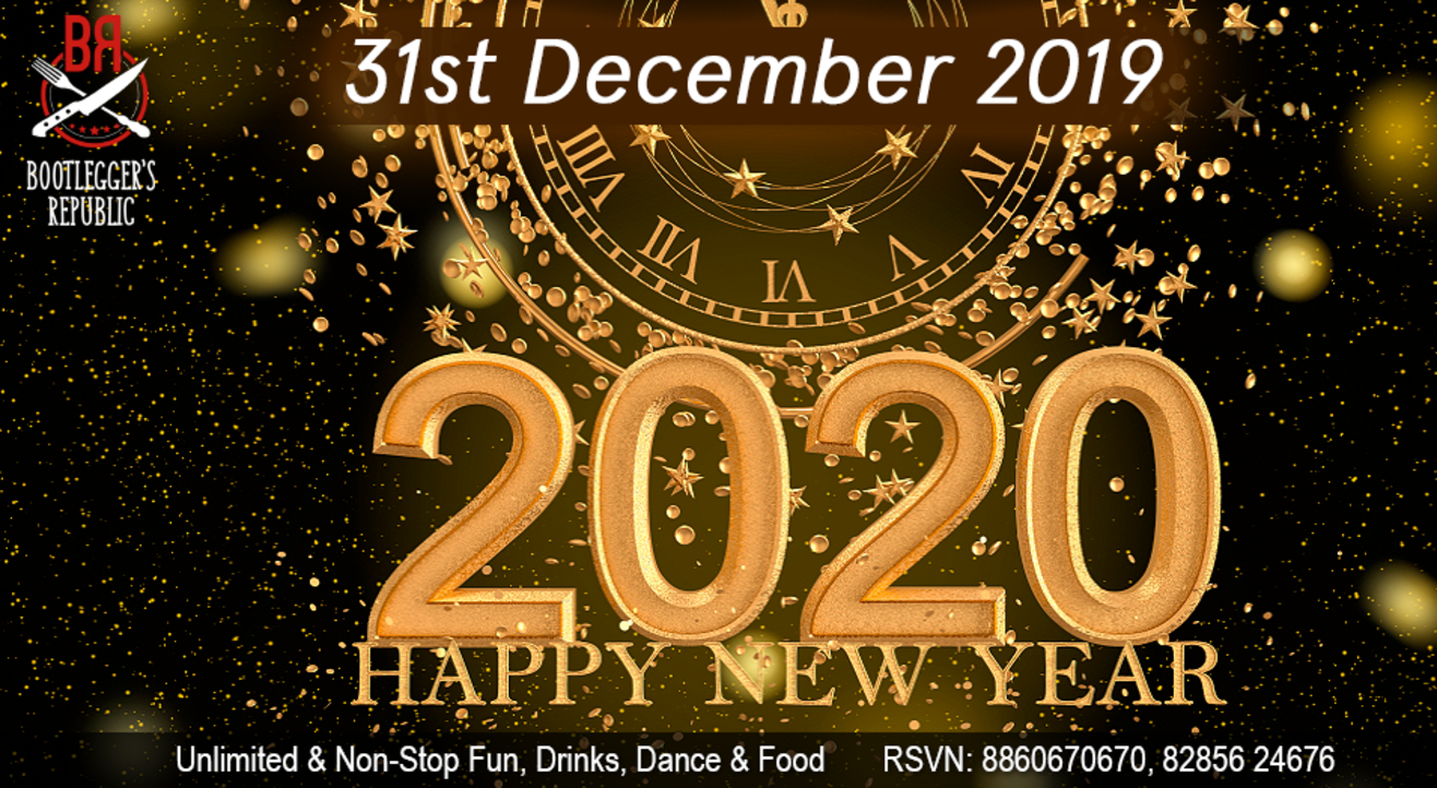 New Year 2020 Party! Unlimited Drinks, Dine, Dance, Fun & Masti
