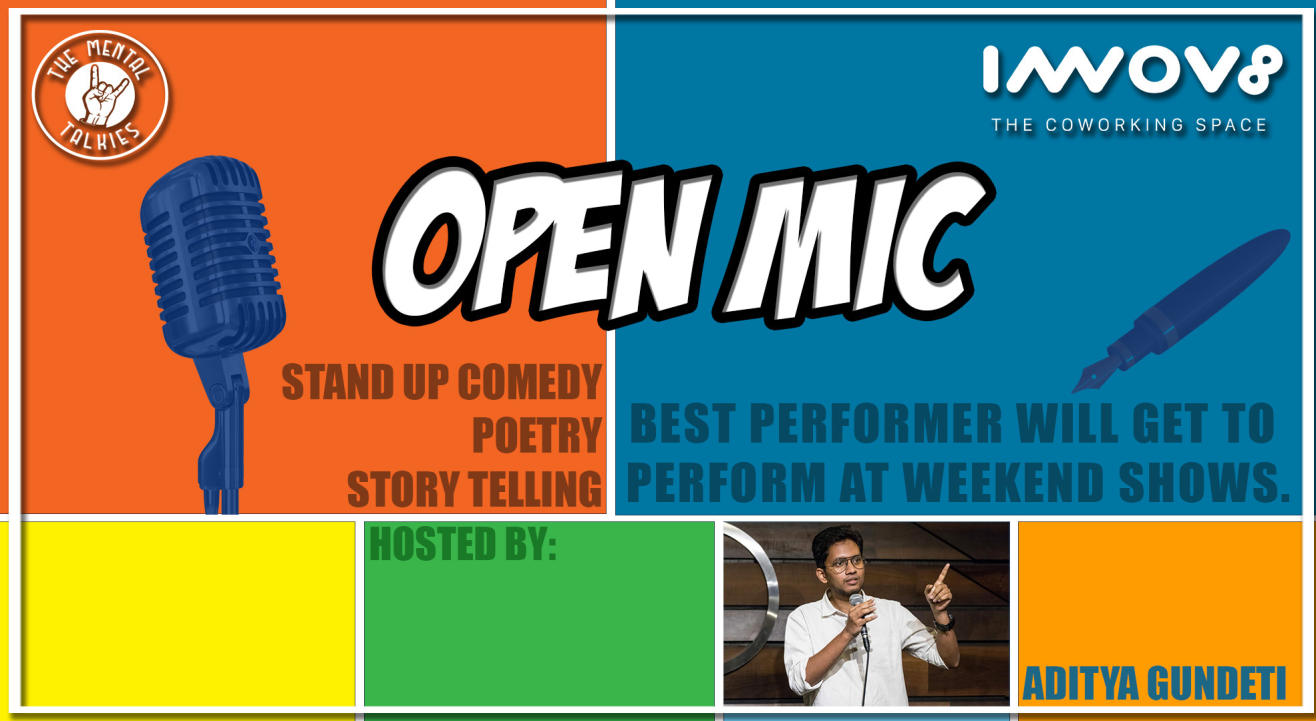 Open Mic-Stand Up Comedy, Poetry, Storytelling