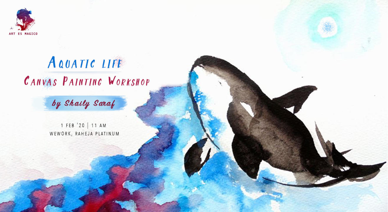 Aquatic Life | Canvas Painting Workshop by Art Es Magico