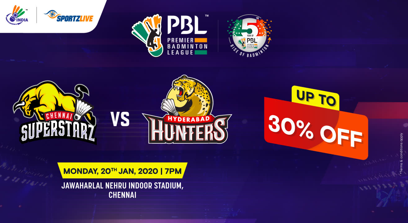 PBL 2020: Chennai Superstarz vs Hyderabad Hunters