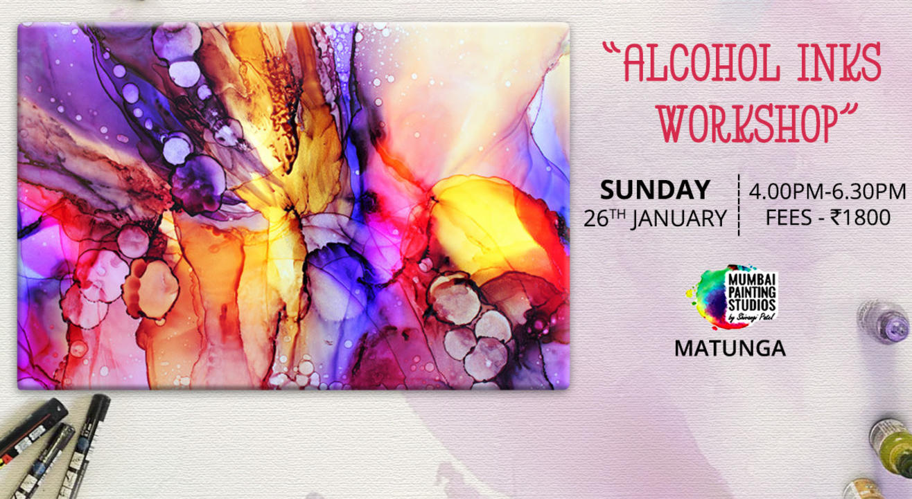Alcohol Inks Painting Workshops In Mumbai