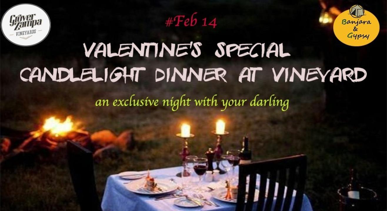 Valentine's Candle Light dinner at Vineyard