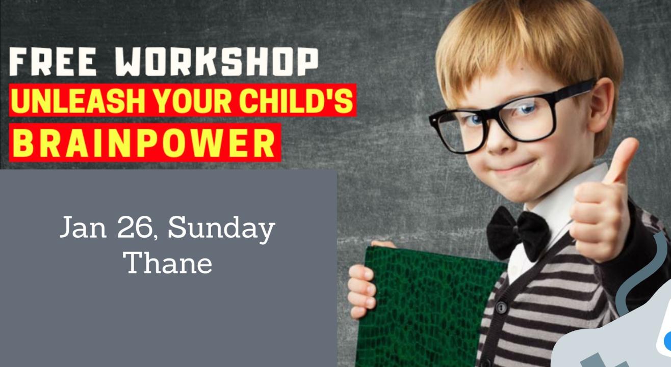 Unleashing Your Child's Brain Potential - Workshop for kids aged 5 to 16 years