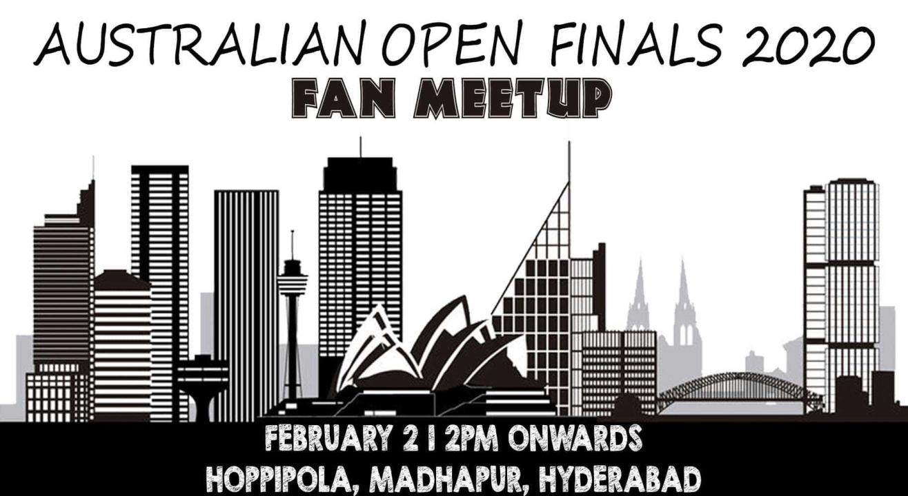 Fan Meet: Australian Open Finals 2020 At Hoppipola Hyderabad, Madhapur