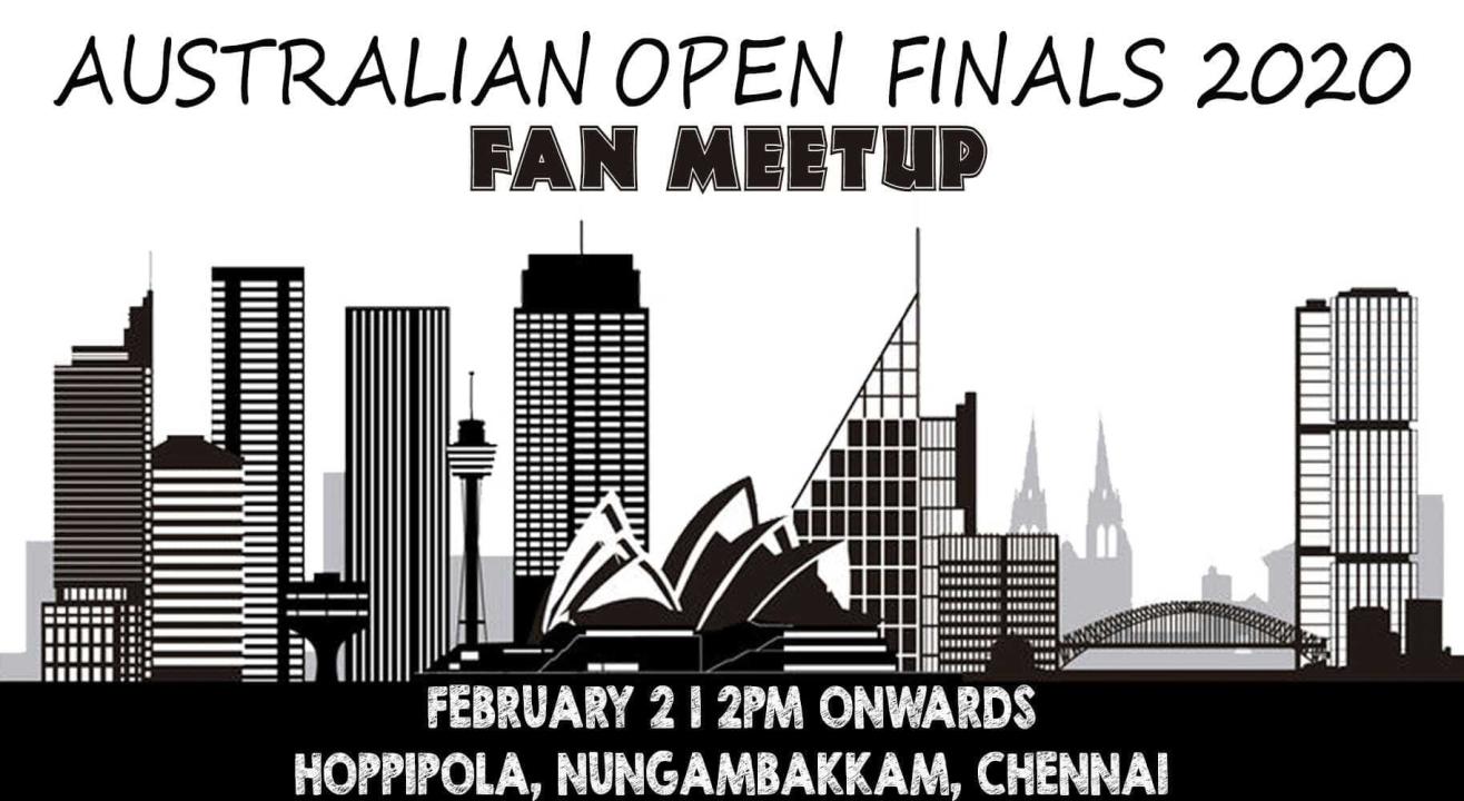 Fan Meet: Australian Open Finals 2020 At Hoppipola Nungambakkam, Chennai