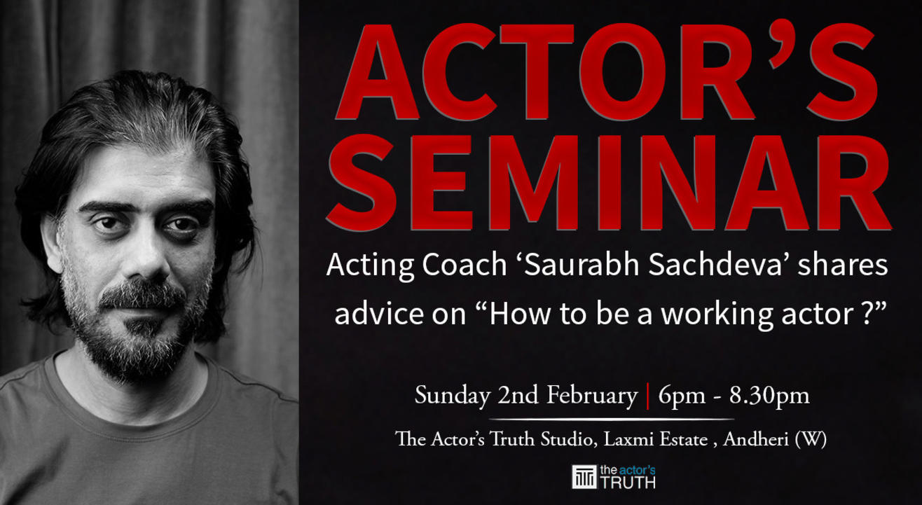 Actor's Seminar with Saurabh Sachdeva