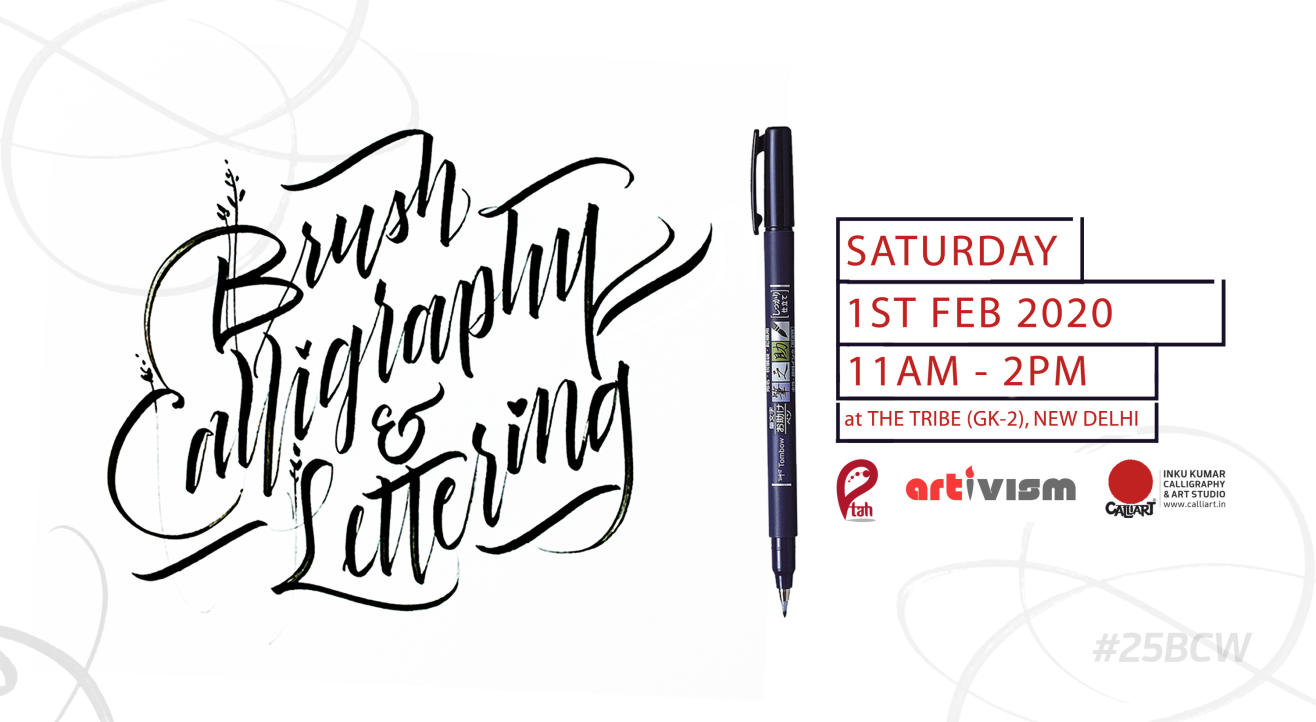 Brush Calligraphy & Lettering Workshop with Inku Kumar