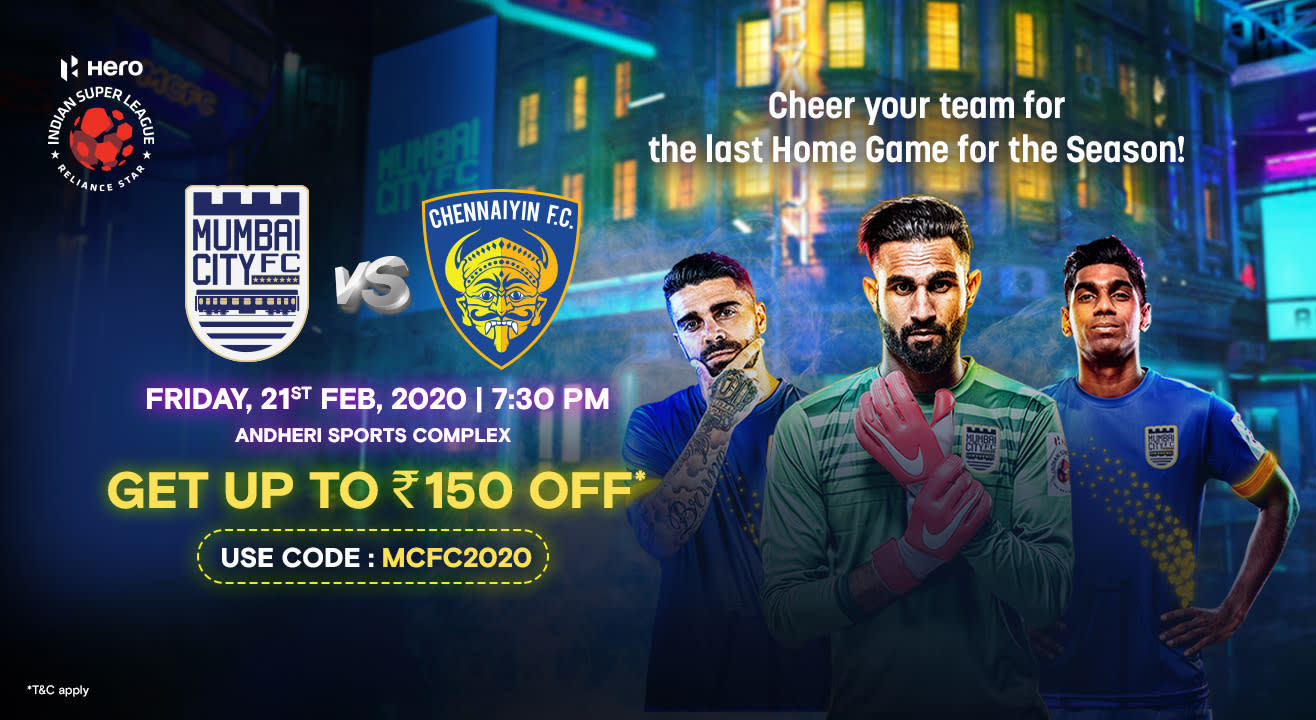 HERO Indian Super League 2019-20: Mumbai City FC vs Chennaiyin FC