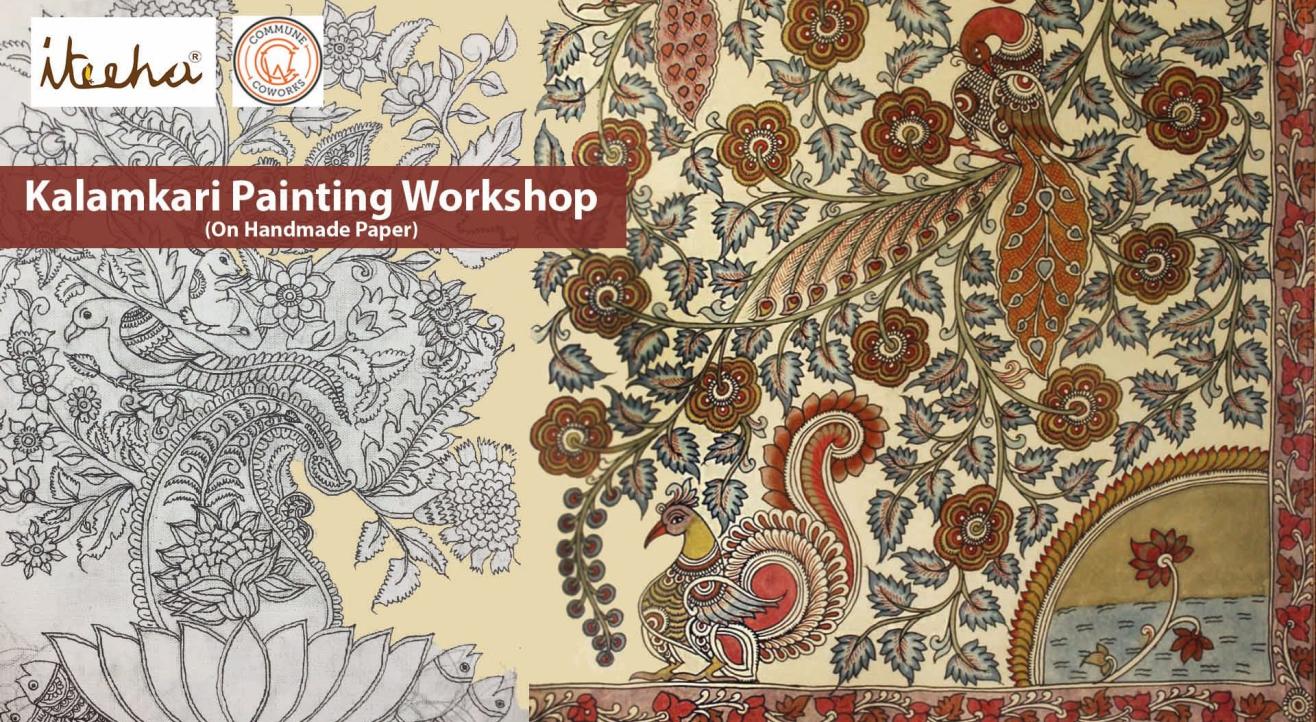 Kalamkari Painting On Handmade Paper