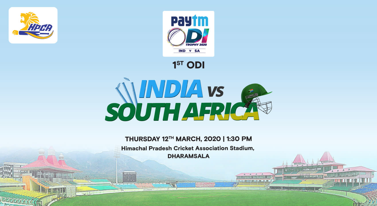 Paytm ODI Series: 1st ODI India vs South Africa, Dharamshala