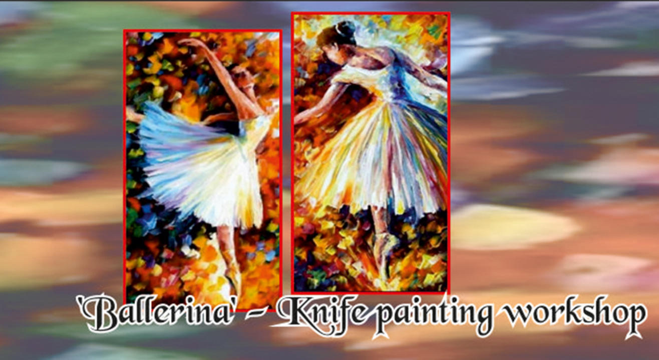 Palette Knife painting of Ballerina