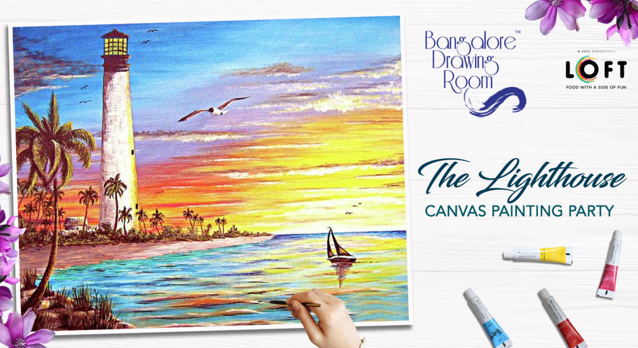 The Lighthouse Canvas Painting Party by Bangalore Drawing Room