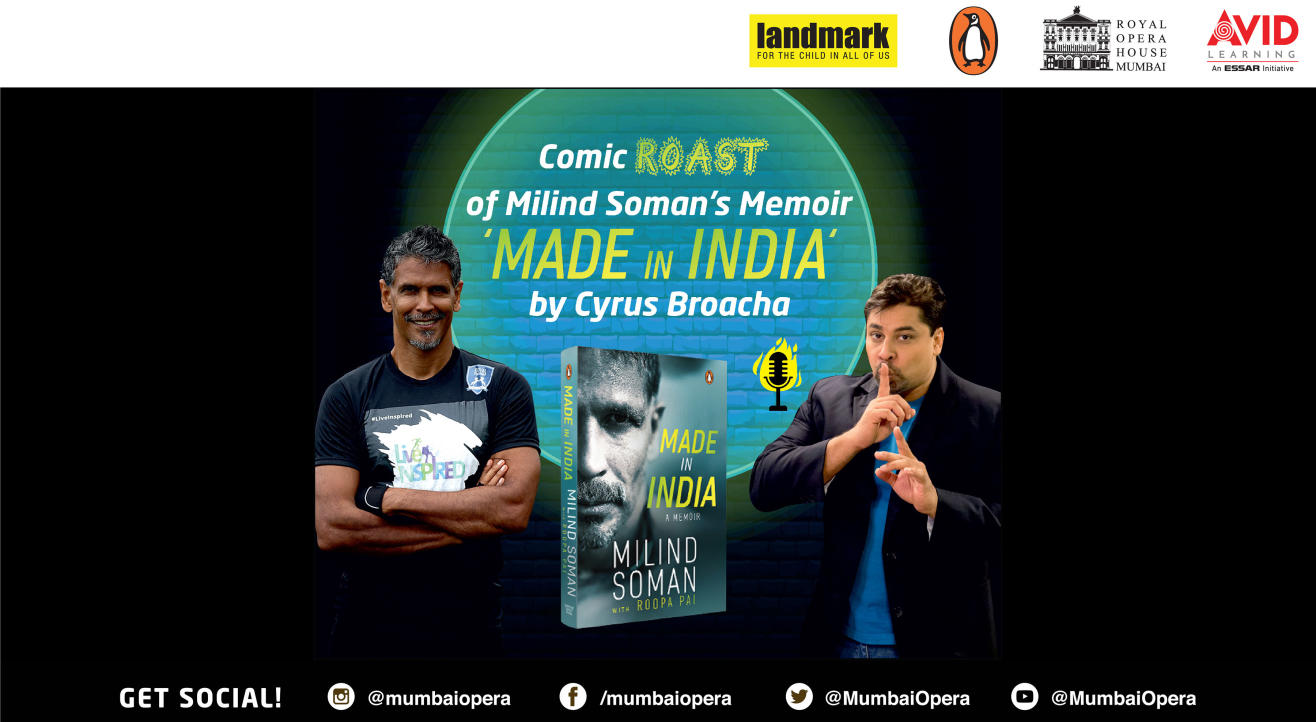 Comic Roast of Milind Soman's Memoir 'Made In India' by Cyrus Broacha