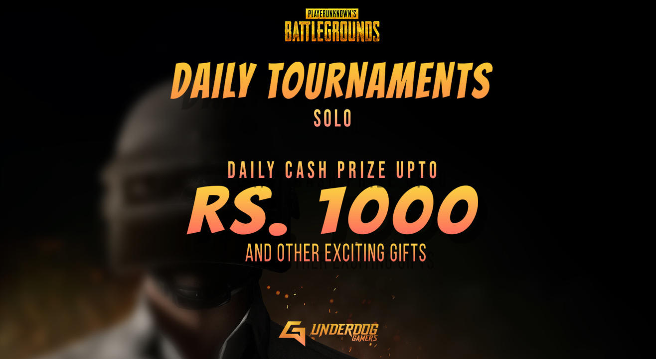 UNDERDOG GAMERS: 1st March PUBG SOLO (@10Rs)