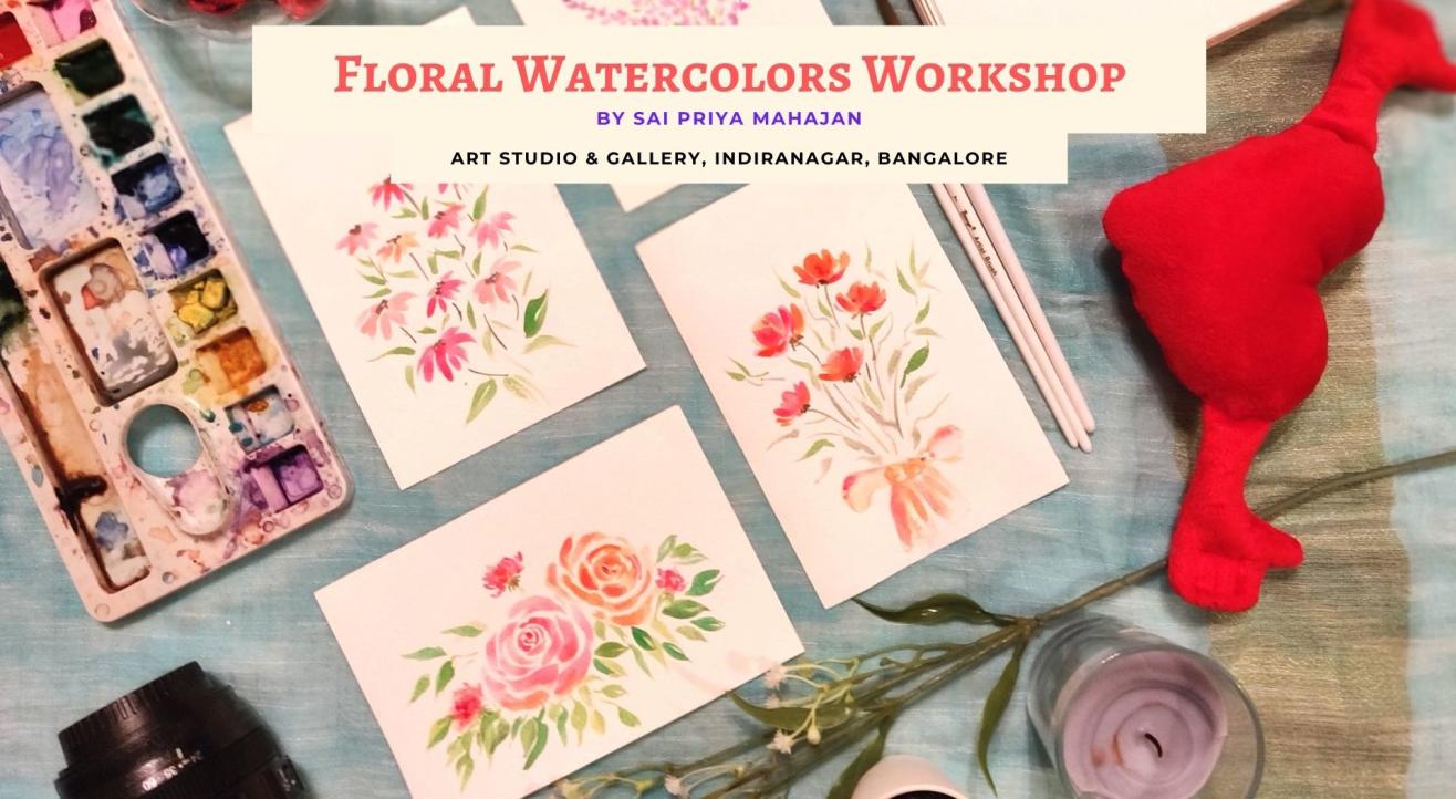 Floral Watercolors Workshop with Sai Priya Mahajan