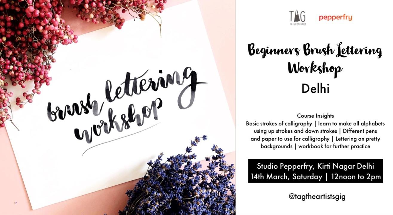 Brush Lettering Workshop For Beginners Delhi Images, Photos, Reviews