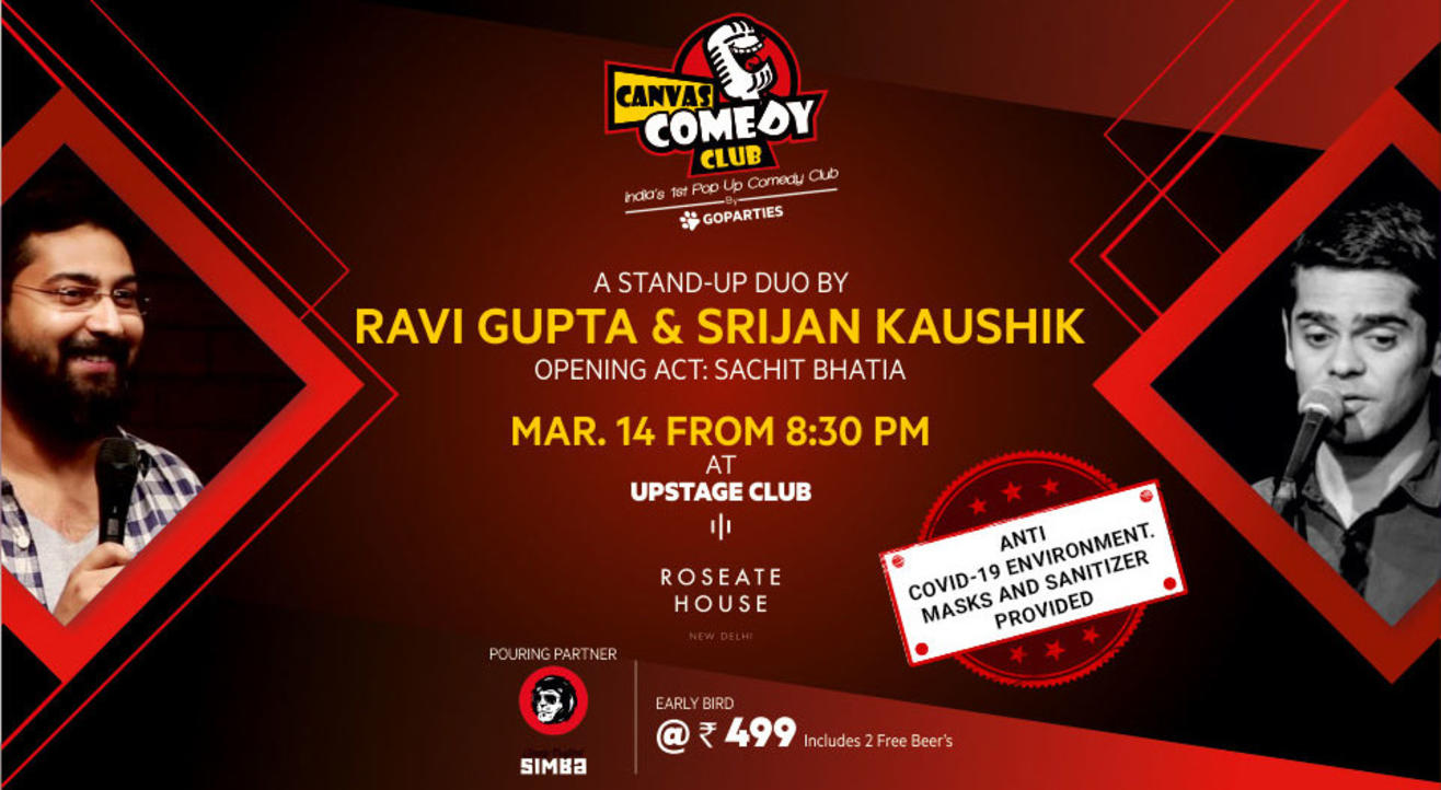 Canvas Comedy Club presents Ravi Gupta and Srijan Kaushik Live