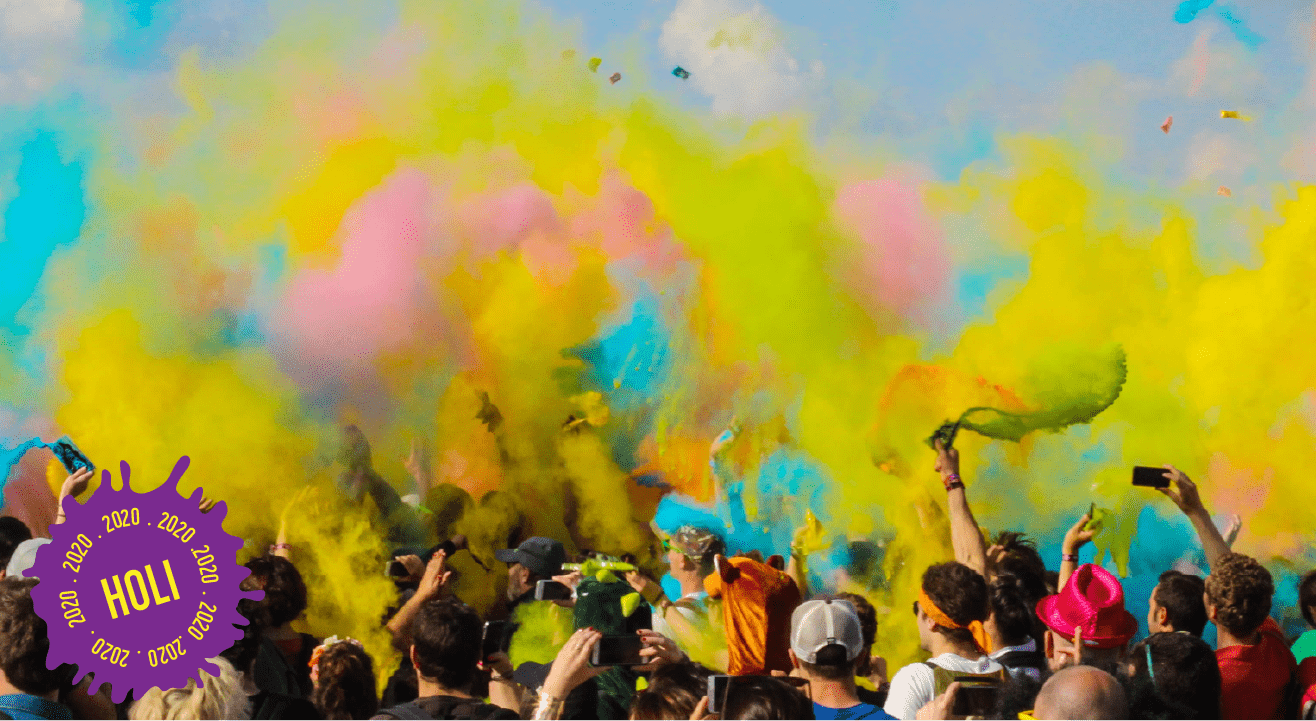 Check out events and parties for Holi 2020