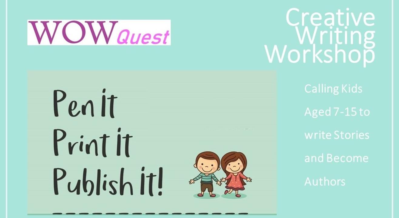 Creative Writing Workshop - Pen It, Print It, Publish It!