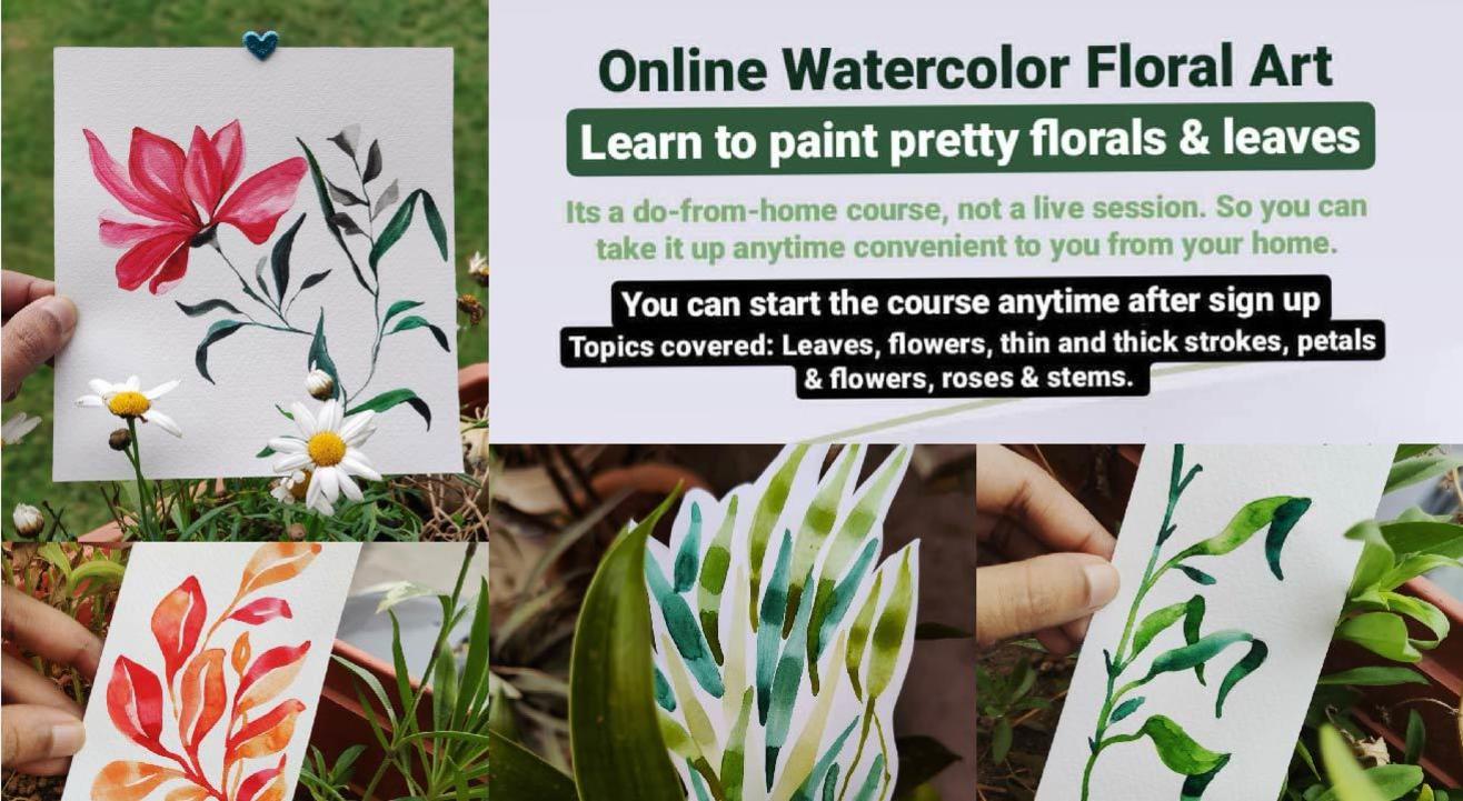 Florals Watercolor Online Course