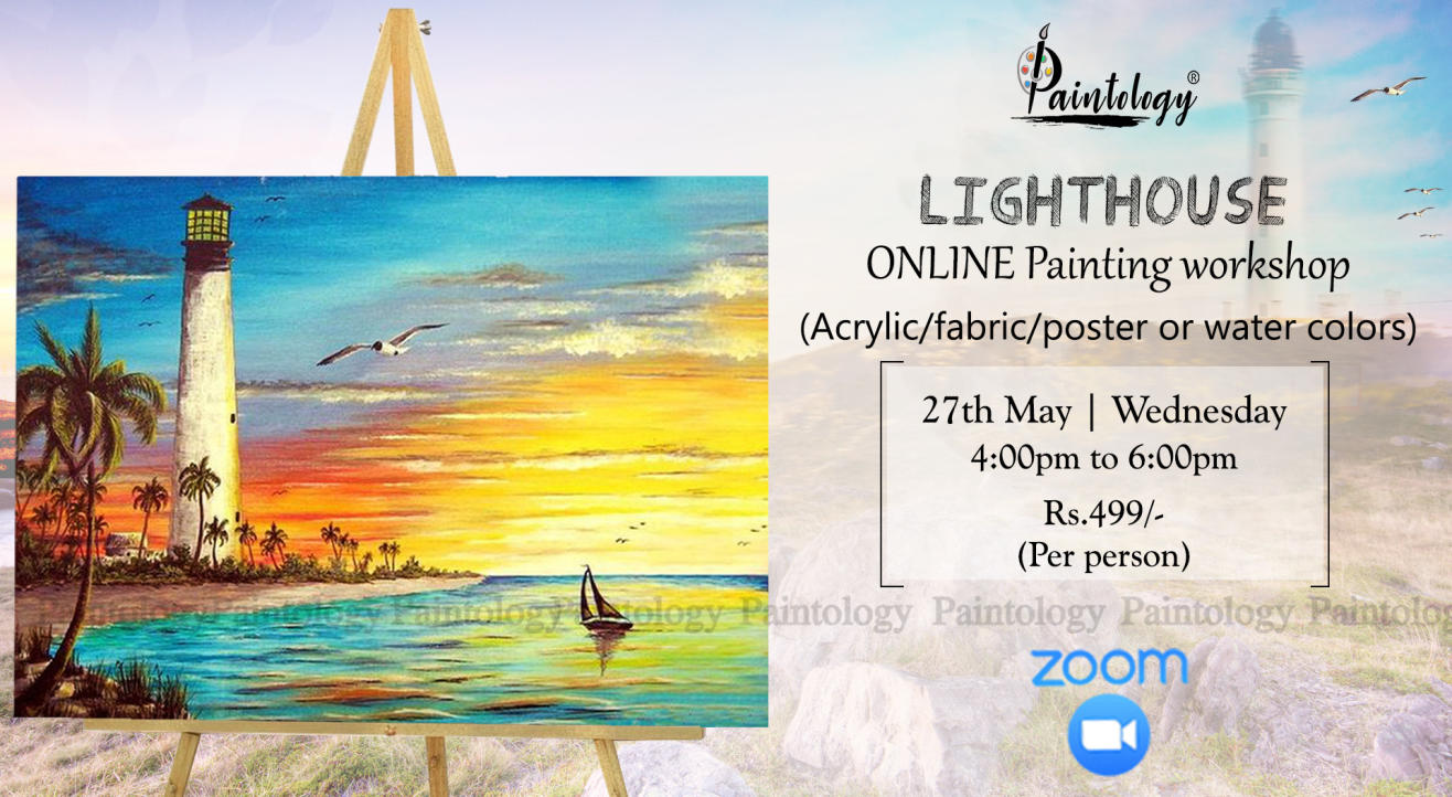 27th May - Online 'Lighthouse' Painting workshop