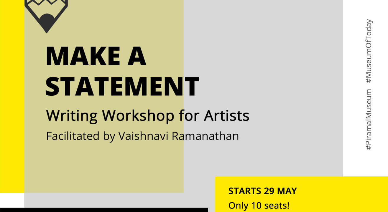 Make A Statement: Writing Workshop for Artists