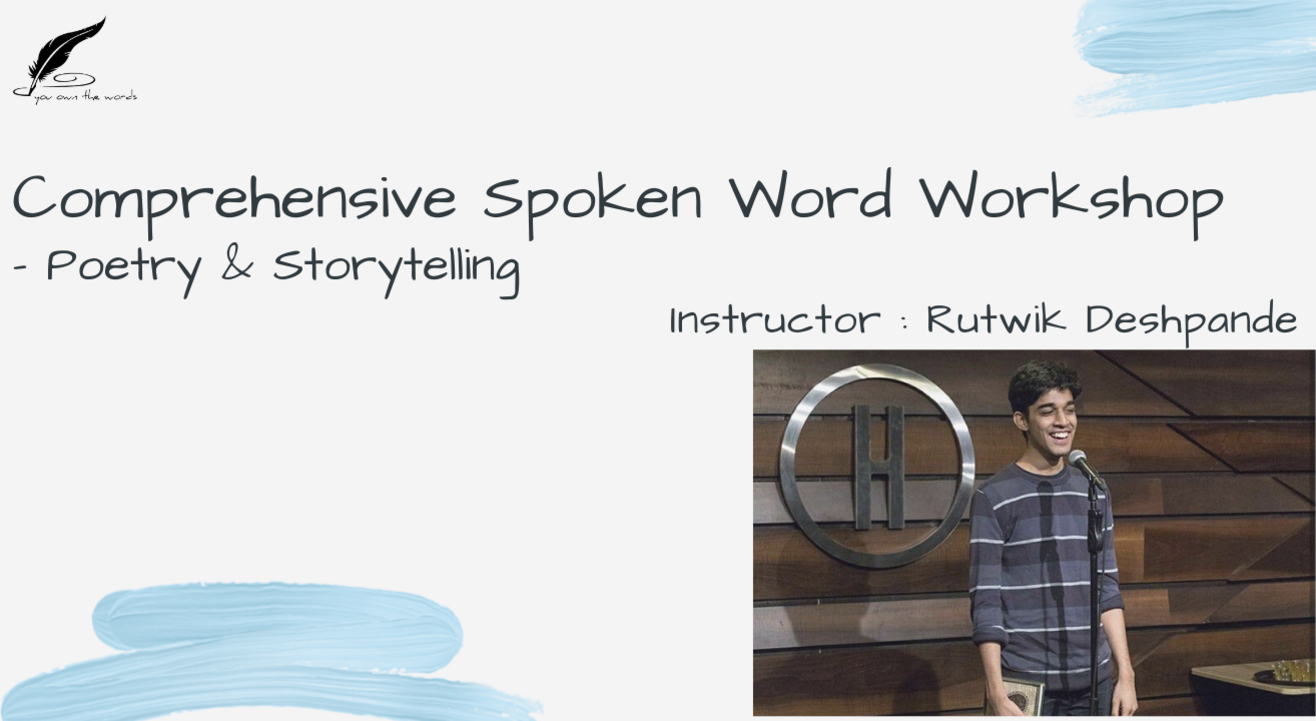 YOW's Comprehensive Spoken Word Workshop - Poetry & Storytelling