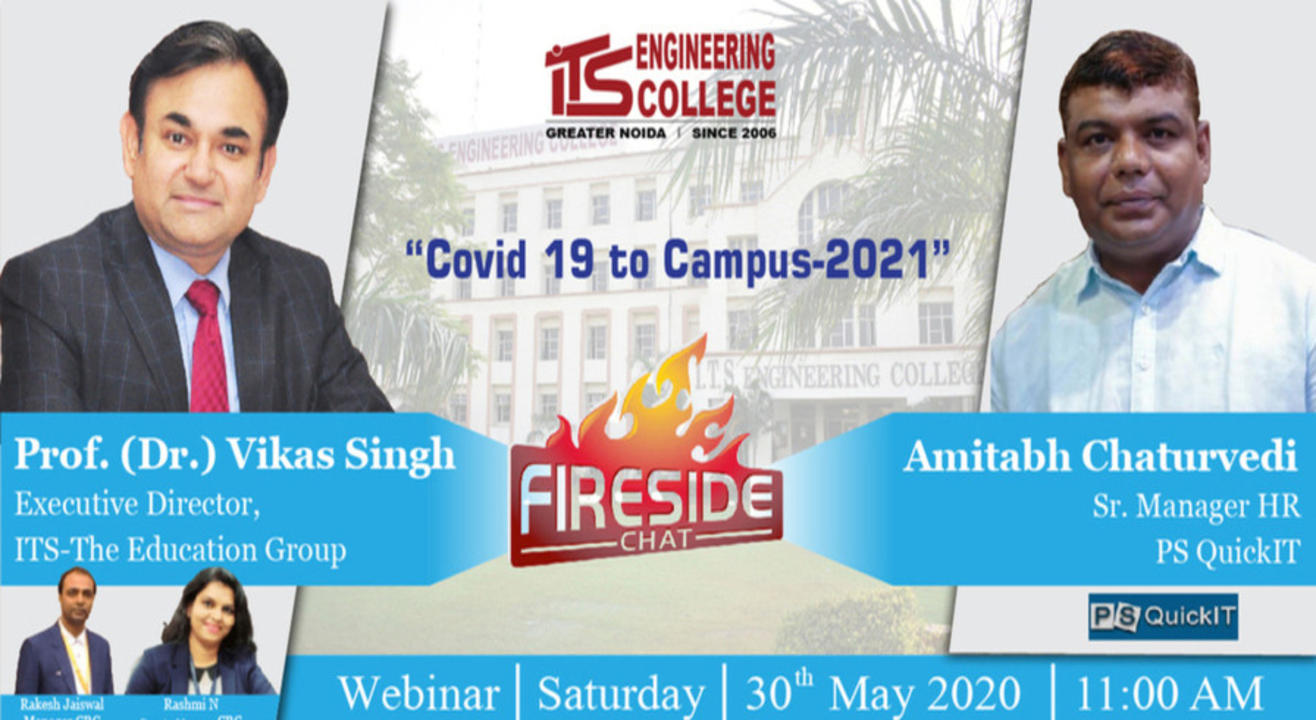 Live Webinarseries at ITS Engineering College: FIRECHAT with Top HR leader Guest# 6