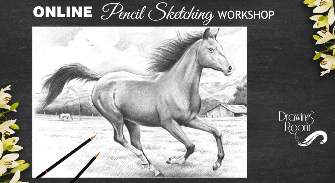 Online Pencil Sketching Workshop by Drawing Room