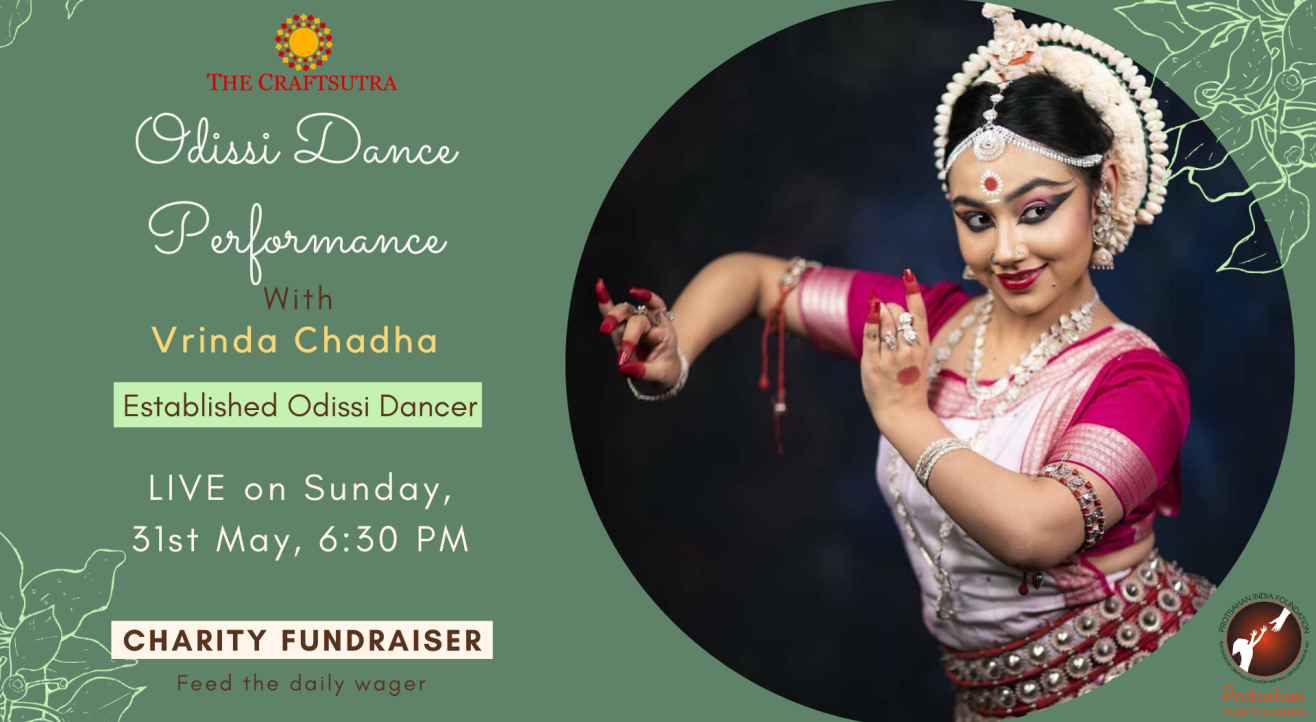 Charity Fundraiser Event -Odissi Dance Performance Vrinda Chadha