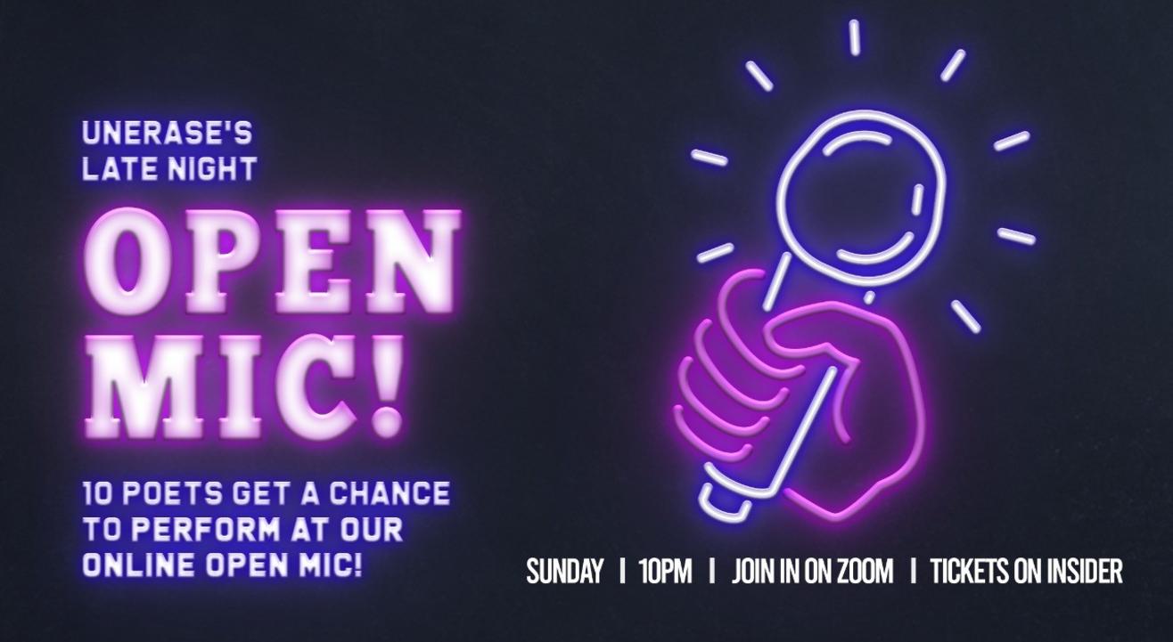 UnErase Open Mic - Late Night Edition