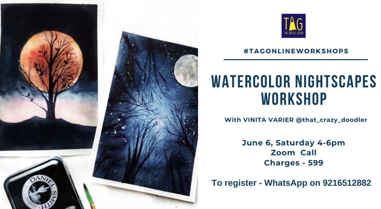 Paint Watercolor Nightscapes with TAG