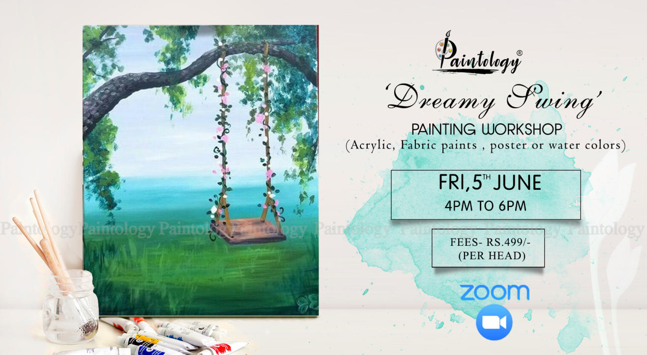 5th June - Online painting workshop 'Dreamy Swing'